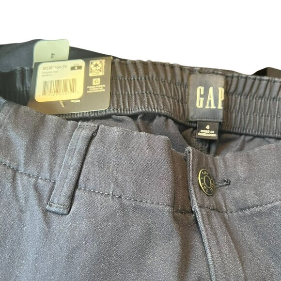 Women's NWT Gap Classic‎ Twill Pants Navy Size 4 - Picture 5 of 6